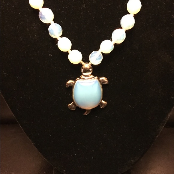 moonstone Jewelry - 10.  MoonStone Turtle  Beautiful Glowing Necklace Awesome